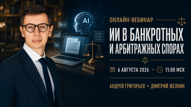 ИИ в банкротных и арбитражных спорах: вебинар на материалах реального дела
